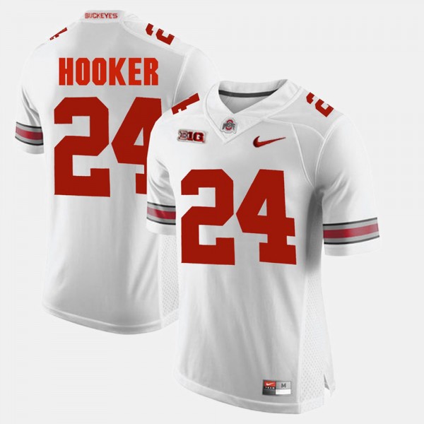 Ohio State Buckeyes Malik Hooker Men's #24 Game Alumni White College Football Jersey 2404WVSS2